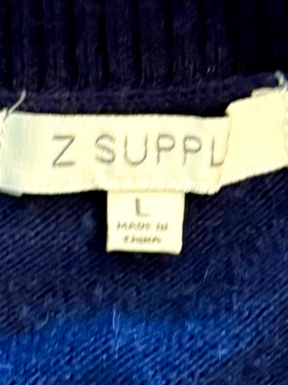 Z Supply Women's Oceana Stripe Sweater - Blue/White - Size Large - Picture 2 of 2